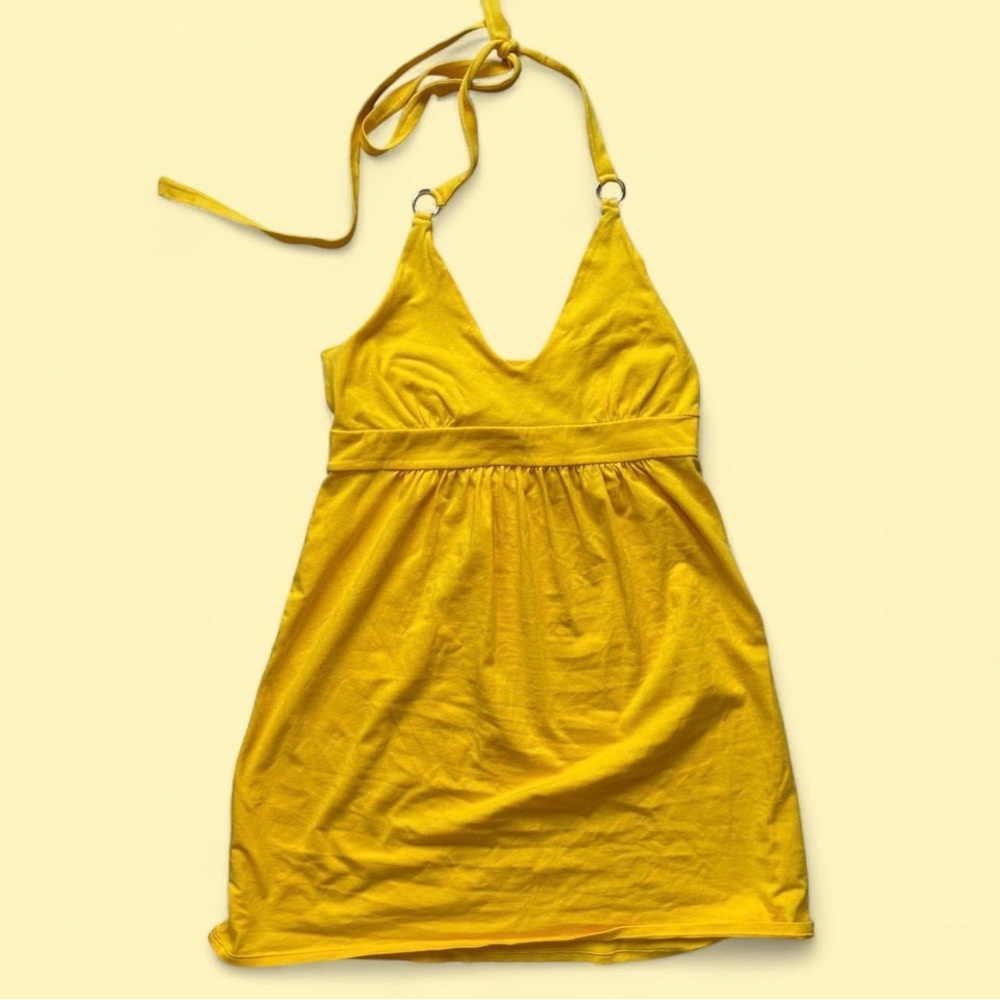 Victoria's Secret Yellow Halter Mini Dress